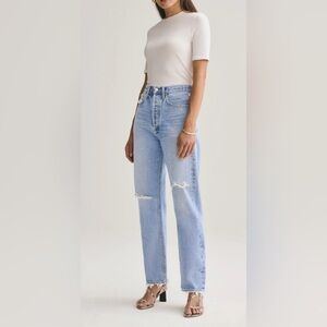 Agolde 90’s mid rise in Captured size 26